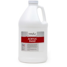 ACRYL PAINT; 1/2-GAL; TITAN WH